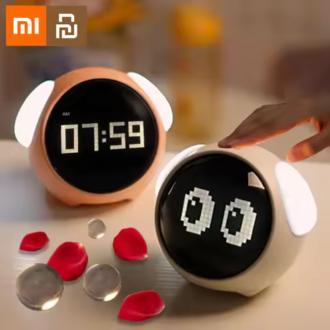 Xiaomi Youpin Alarm Clock Child Room Multifunctional Voice Controlled Light Alarm Clock LED Digital 