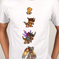 Short Sleeve T-shirt shirt Digimon Adventure Agumon Taichi Yagami Gabumon Yamato anime O-Neck Men Fa