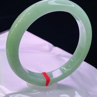緬甸老坑 天然A貨翡翠手鐲 圈口61.2MM 冰糯滿豆綠 編號03036