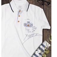 Let's Have a WHITE COLLAR HANDESIG T-SHIRT WITH GRACE UPON GRACE POCKET / CODE: SC GRACE1 QR0
