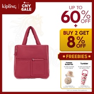 [Online Exclusive] Kipling JAMIL Port Wine Puff Tote Bag