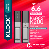 2021 LATEST KLOCK K200 WIFI DIGITAL DOOR LOCK WITH INSTALLATION (BY SAMSUNG DIGITAL LOCK INSTALLER)