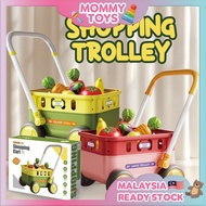 Shopping Trolley Fun Gift Decoration Toy Troli Supermarket Hadiah Mainan Untuk Kanak Budak Lelaki Pe