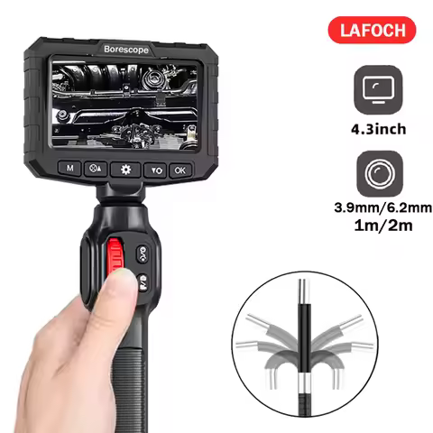 360 Degrees two Way Steering 2MP HD Industrial Endoscope for Car Pipe Inspection Sewer Camera Boresc