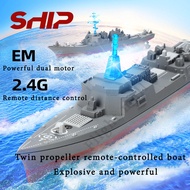 Mini remote control boat Wireless remote control yacht Waterproof simulation warship model Children's gift Remote control boat Christmas gift for boys Water electric boat toy gift