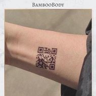️ ️ 1 Pcs QR Code Tattoo Sticker 3 Days 可爱纹身贴 Tatu QR
