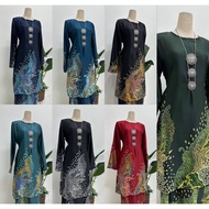 KURUNG MODEN AKSARA CORAK BATIK | BATIK MALAYSIA | CORAK BATIK PRINTED | MATERIAL SELESA | PROMOSI HARGA RENDAH