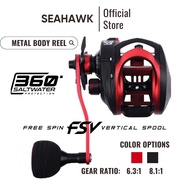 Team Seahawk Camelot SW METAL BODY | FSV Spool | Gear Ratio 8.1:1/6.3:1 fishing reel