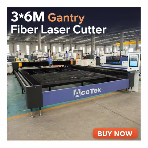 Single Platform Gantry Laser Cutter 3kw 6k CNC Fiber Laser Cutting Machine Sheet Metal Carbon Steel