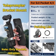 BRDRC For DJI Pocket 3/4 Magnetic Stand Holder Teleprompter Bracket Mount Live Streaming Expansion A