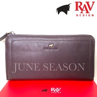 RAV Clutch Long Wallet Leather 100% Original Genuine Leather (YRW257-G1)