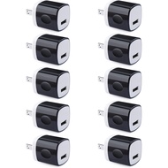Wall Adapter 10 Pack,UorMe 1A 5V Single Port Charger Power USB Plug Charging Cube Block Box Compatib