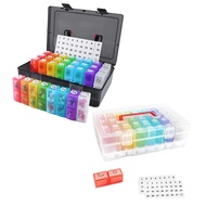 Monthly Pill Cases Travel Dispenser Storage Container Colorful Pill Dispenser Packing Container 32 S