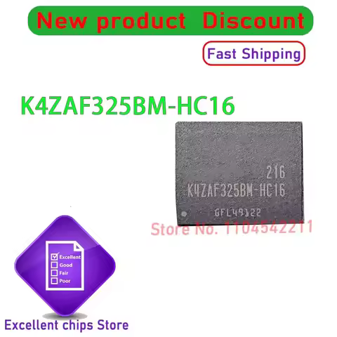 2PCS~10PCS/LOT K4ZAF325BM-HC16 K4ZAF325BM BGA new originalShipping