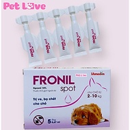 FRONIL SPOT phòng trị ve, bọ chét trên chó (1 hộp x 5 ống thuốc)