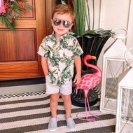 KEMEJA YNA ONESET RAYON SHIRT 1-5 YEARS CHILDREN'S RAYON SHIRT SET