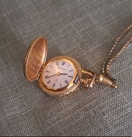 [送禮]瑞士寶齊萊懷錶項鍊 vintage Bucherer gold pocket watch