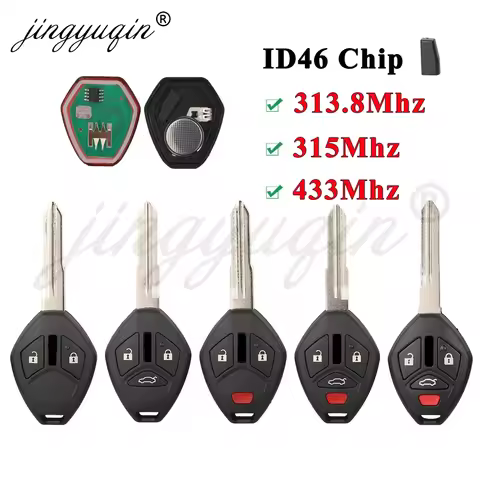 jingyuqin Remote Car key OUCG8D-620M-A 621M-A /-625M-A 313.8/315/433Mhz ID46 For Mitsubishi GALANT M