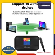 [Colorfull.sg] 4G LTE Router 3000mAh Portable WiFi Router for Home Travel Office Pocket Hotspot