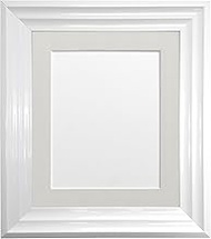 FRAMES BY POST Frame Plastic Light Grey 12x10 Picture Size 9x7
