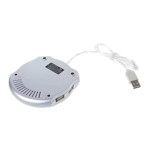 1 Set USB Tea Coffee Cup Mug Warmer Heater Pad with 4 Port USB Hub PC Laptop New Deisgn Hot Saling