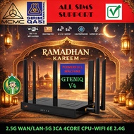 GteniQ iQ02X55-PRO (GEN4) POWERFULL (MCMC & SIRIM CERT) 5G-3CA, AX3000-wifi6E 2400mbps 5G, 2.5Gbps w