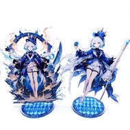 Anime Game Genshin Impact Furina Cosplay Decorations Acrylic Action Figure Focalors Stand Desk Decor Fans Toy Gift For Friend
