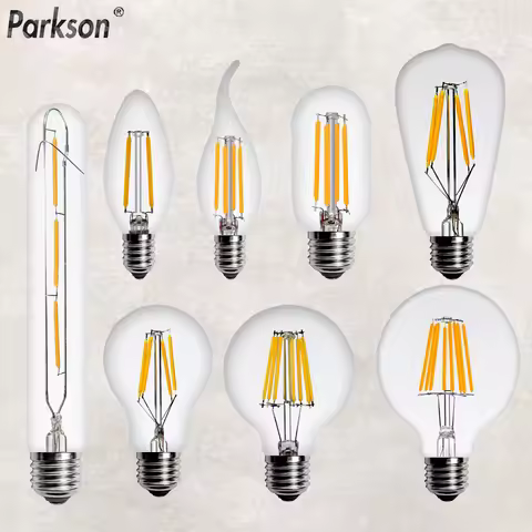 LED Edison Bulb E14 E27 220V 2W 4W 6W 8W Retro Lamp LED Filament Candle Chandelier Bulb Vintage pend