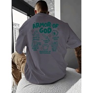 Knitted T-Shirt Aegis 2025 Round Neck Men's Polyester, Decoration, Casual, Printed Pattern Fabric NE