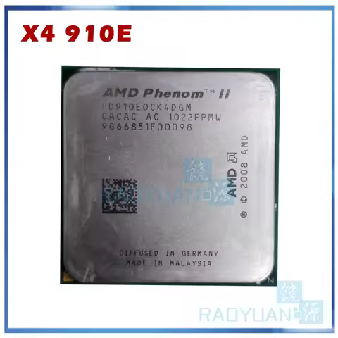 AMD Phenom X4 910E 2.6GHz Quad-Core CPU Processor X4-910E HD910EOCK4DGM 65W Socket AM3 938pin