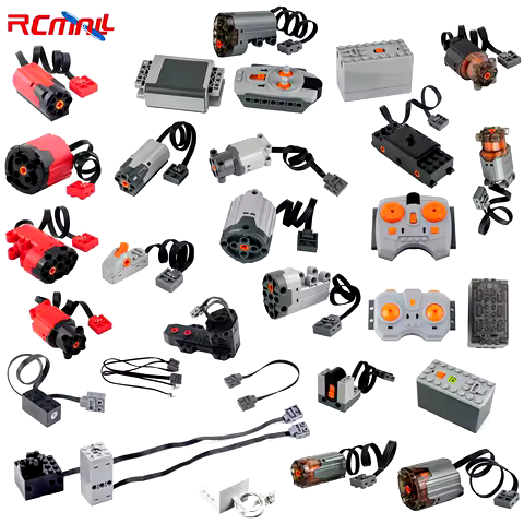 MOC Building Blocks Simulation Spray Nebulizer Exhaust Parts Train Track Motor IR Controller Receive