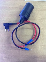 ชุดFuse Tap พร้อมเบ้า12Vตัวเมียสายยาว30cm