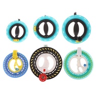 [Honour-t] 1 Piece Outdoor Round Blue Grip For Fying Kites 100-400M Kite Reel Winder Fire Wheel Stri