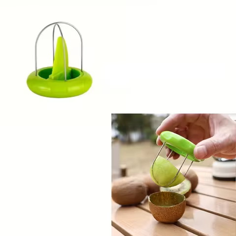 Two-in-one fruit peeler, kiwi slicer, pit remover, spatula, kiwi slicer, tool kiwi knife peeler, sta