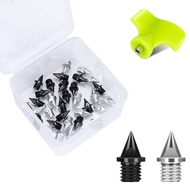 1/4 Inch Carbon Steel Track Spikes, 32 Pieces Lighter Weight Spikes Track Shoes, Each Nail Weighs On