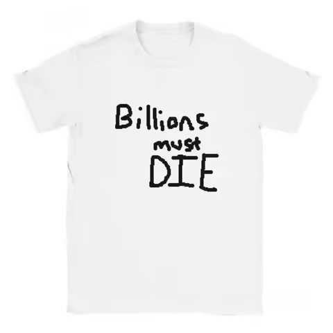 Billions Must Die Chudjak T Shirt Crewneck Vintage Washed Graphic Comfortable Breathable Stretched S