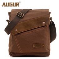 M] AUGUR/AUGUR New Style Men's Bag Canvas Bag Men Women Vertical Style Messenger Bag Shoulder Bag Eu