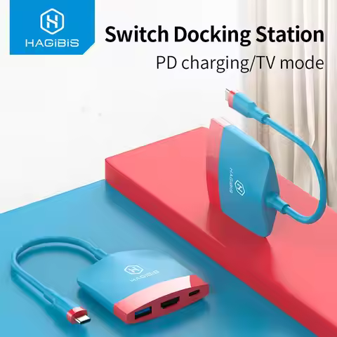 Hagibis Switch Dock TV Dock SWC01 Portable Docking Station USB C to 4K HDMI USB 3.0 Hub for Nintendo