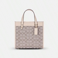 Field Leather Tote Women Large Shoulder Purse Work Handbag In Signature Jacquard,Snap Closure,Four P