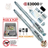 E8 E3000 620MM ( 4CH 433MHZ M5) ( FULL SET ) SWING ARM AUTOGATE HEAVY DUTY DREAM ARM AUTO GATE SYSTE