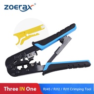 ZoeRax RJ45 Crimping Tool RJ45 Network Cutting Tools 8P RJ45 Crimper Cutter Stripper Plier for Modul