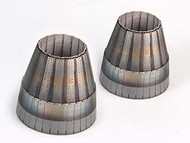 KALMA-48095 Car Model 1/48 SU-27/30/33 Exhaust Nozzle Set Closed (For Hobby Boss and Kinetic) Plasti