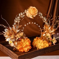 European European Style Crown Middle East Turkey Italy Rome Greece Russia Virgin Crown Hairpin Flowe