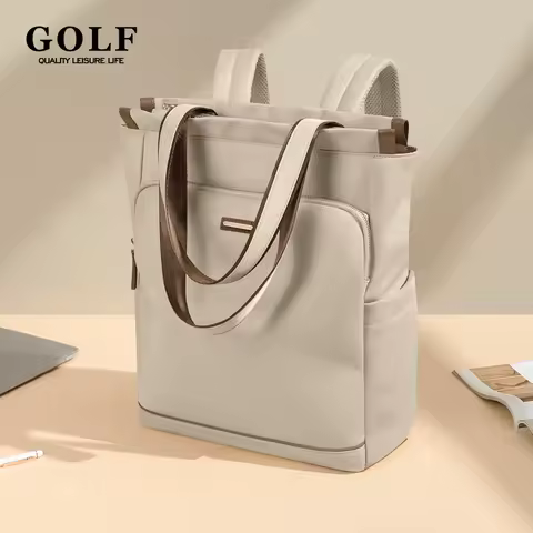 GOLF Backpack for Women Convertible Shoulder Bag Ladies Aesthetic School Backpack with 15.6" Laptop 