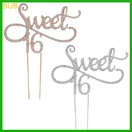 BUB Sweet 16 Cake Topper 16th Birthday Party Themes With for Rhinestone Decoration A