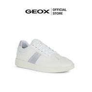 GEOX รองเท้าผ้าใบผู้หญิง รุ่น D MELEDA - WHITE/SILVER FW24 (D45UGBC0007F_F4WTSI)