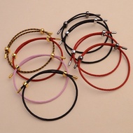 2mm Adjustable Wire Bracelet Lucky Bracelet Simple Couple Bracelet Wire Rope Bracelet 8-Shaped Buckl