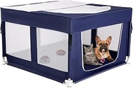 Puppy Playpen with Cover, Dog Playpen for Puppies or Small,Dog Fence Pet Playpen for Indoor & Outdoo