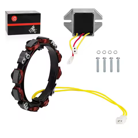 Alternator Stator Coil 2Pin w/Regulator For Briggs & Stratton Engines 10-16 Amp 592830 Replaces for 