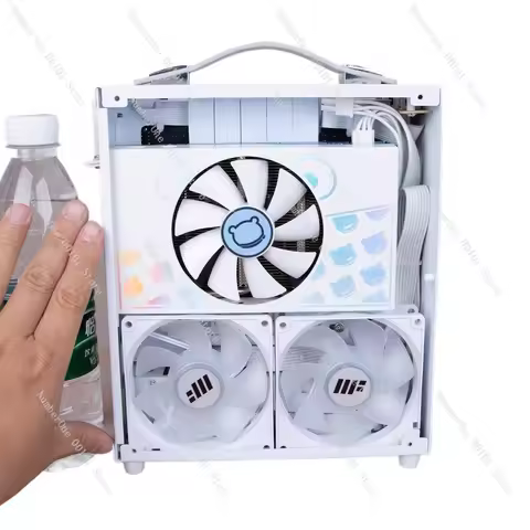ITX Mini Host Complete Set, 50-60W Power, AMD Portable 4L Desktop Computer, DIY Assembly PC, Compact